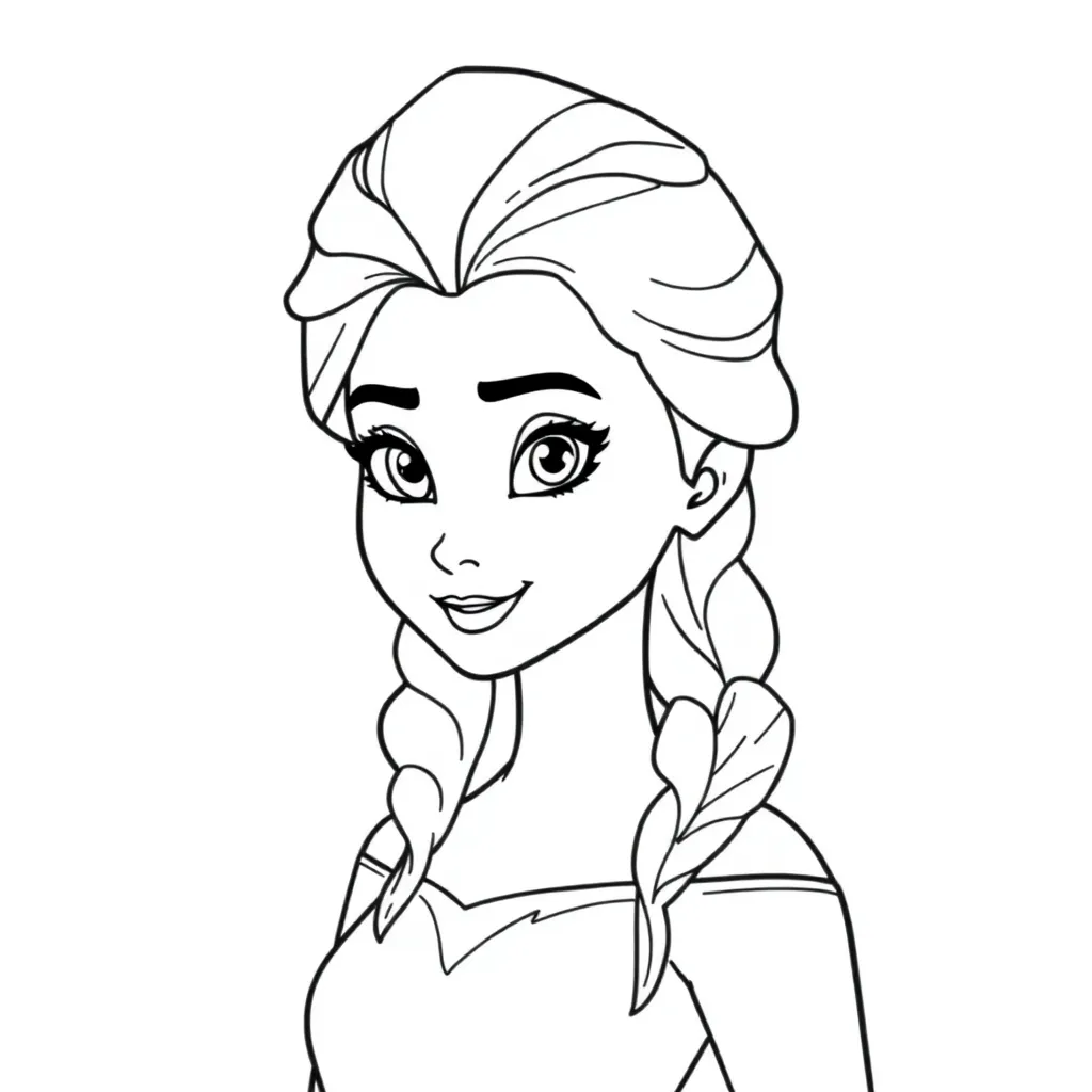 Free Frozen Winter Disney Character Coloring Pages