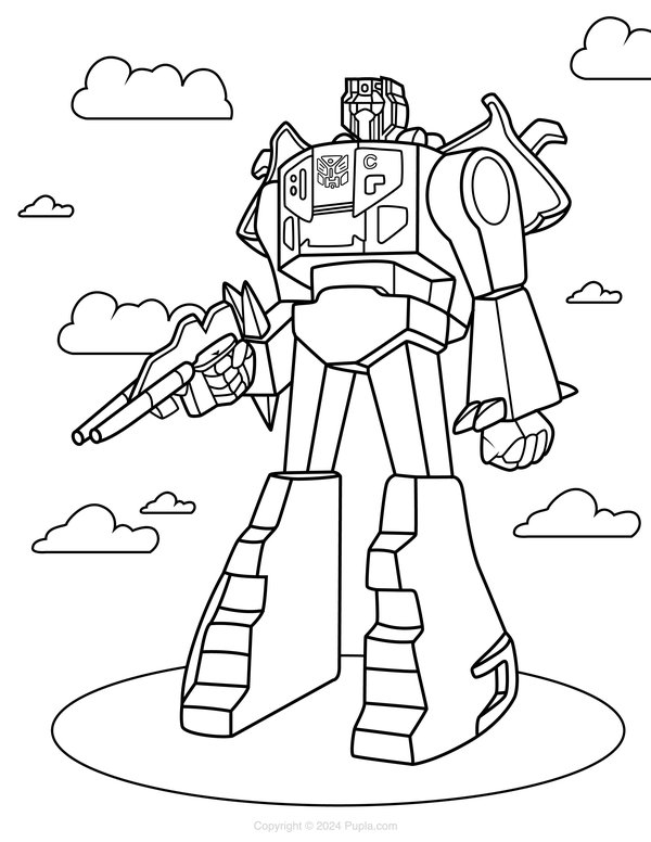 Grimlock coloring page for children