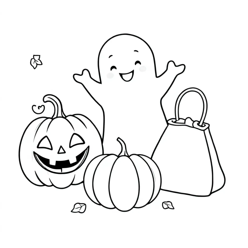 HALLOWEEN coloring page for children