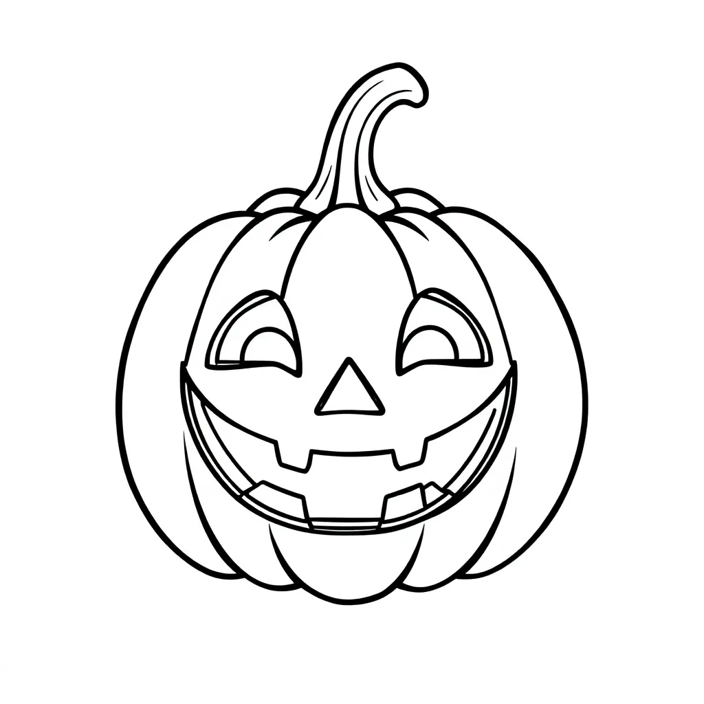 Free Halloween Pumpkin Coloring Pages for Kids - Cartoon Coloring Pages