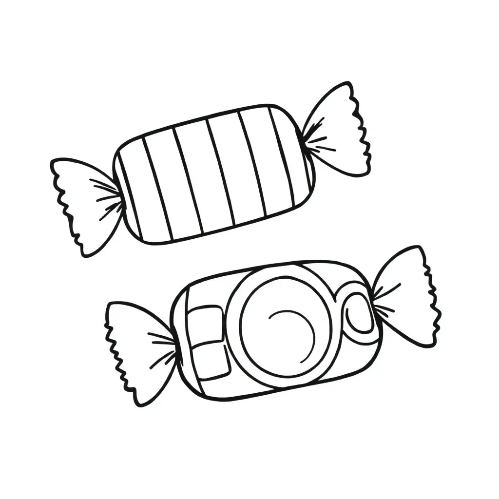 Free Halloween Coloring Pages Cartoon Candy Kids Festive Coloring Pages