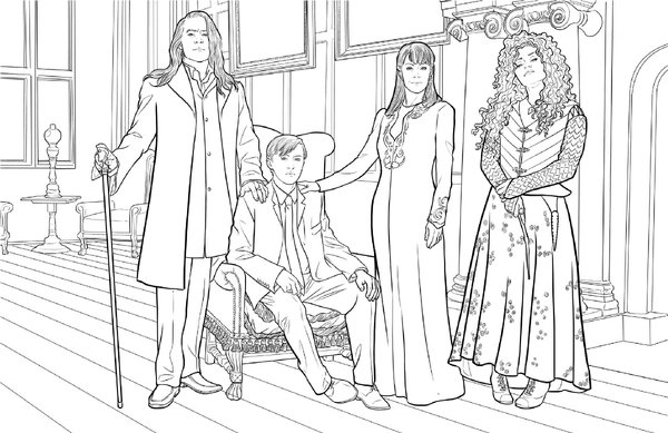 Harry Potter Maison Serpentard coloring page for children