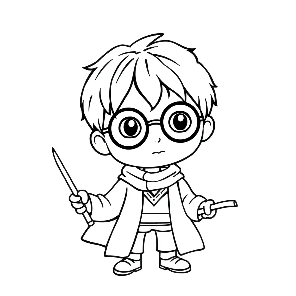 Harry Potter Tovenaars Magisch Avontuur Fantasie coloring page for children
