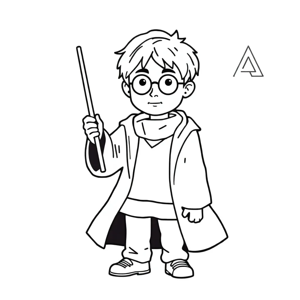 Harry Potter Tovenaars Magisch Fantasie Avontuur coloring page for children