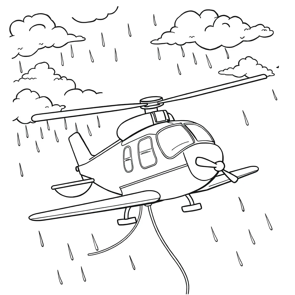 Free Helicopter Rescue Coloring Page - Airplane Adventure - Aviation