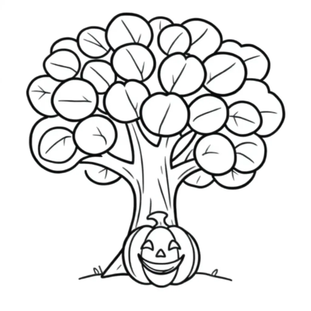 herfst coloring page for children