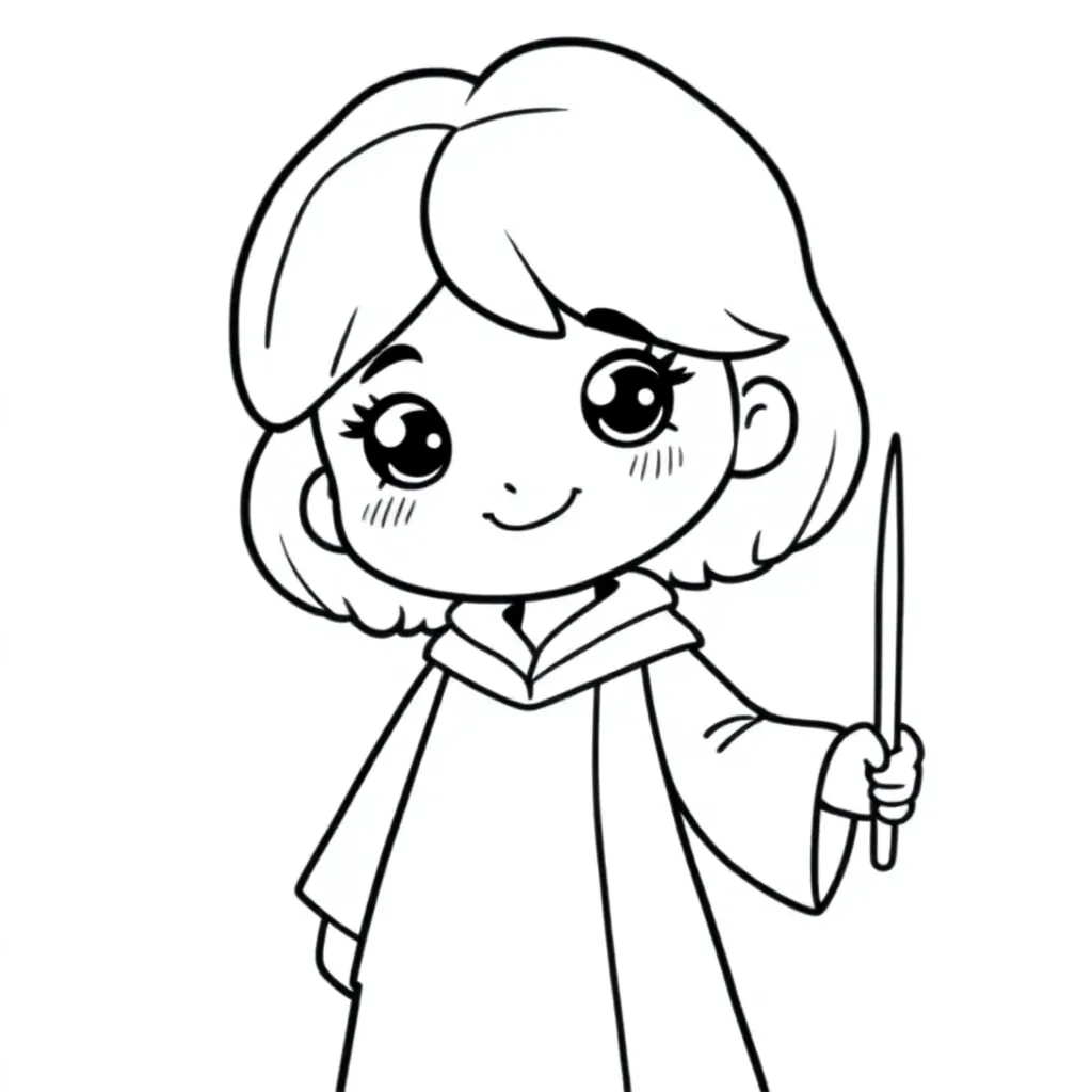 Hermelien kleurplaat voor kinderen