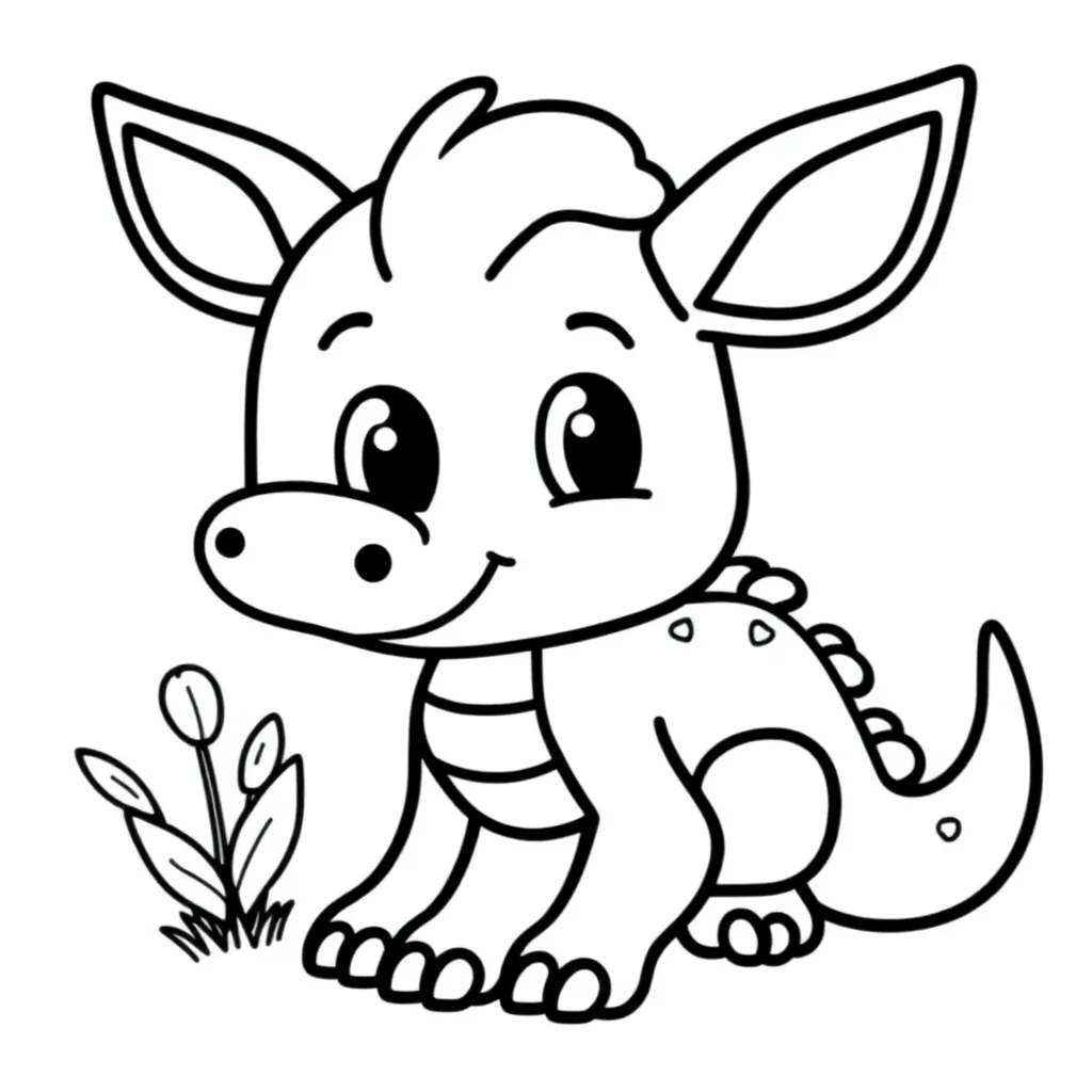 Feuille de coloriage gratuite Comment apprivoiser un dragon Aventure Fantasie Enfants Colorier