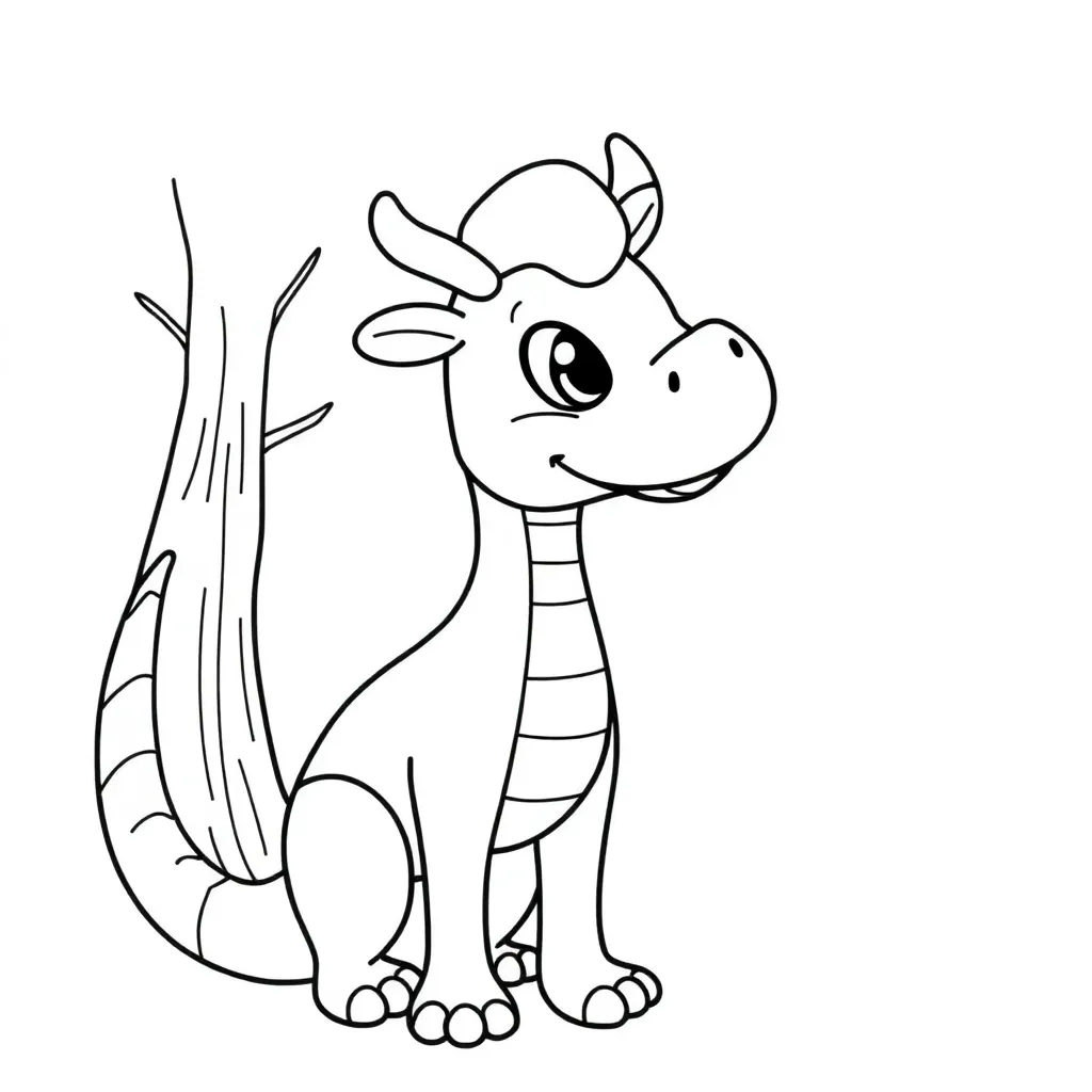 Plantilla de Coloreado Gratis Cómo Domar a un Dragón Aventura Fantasía Plantilla de Coloreado para