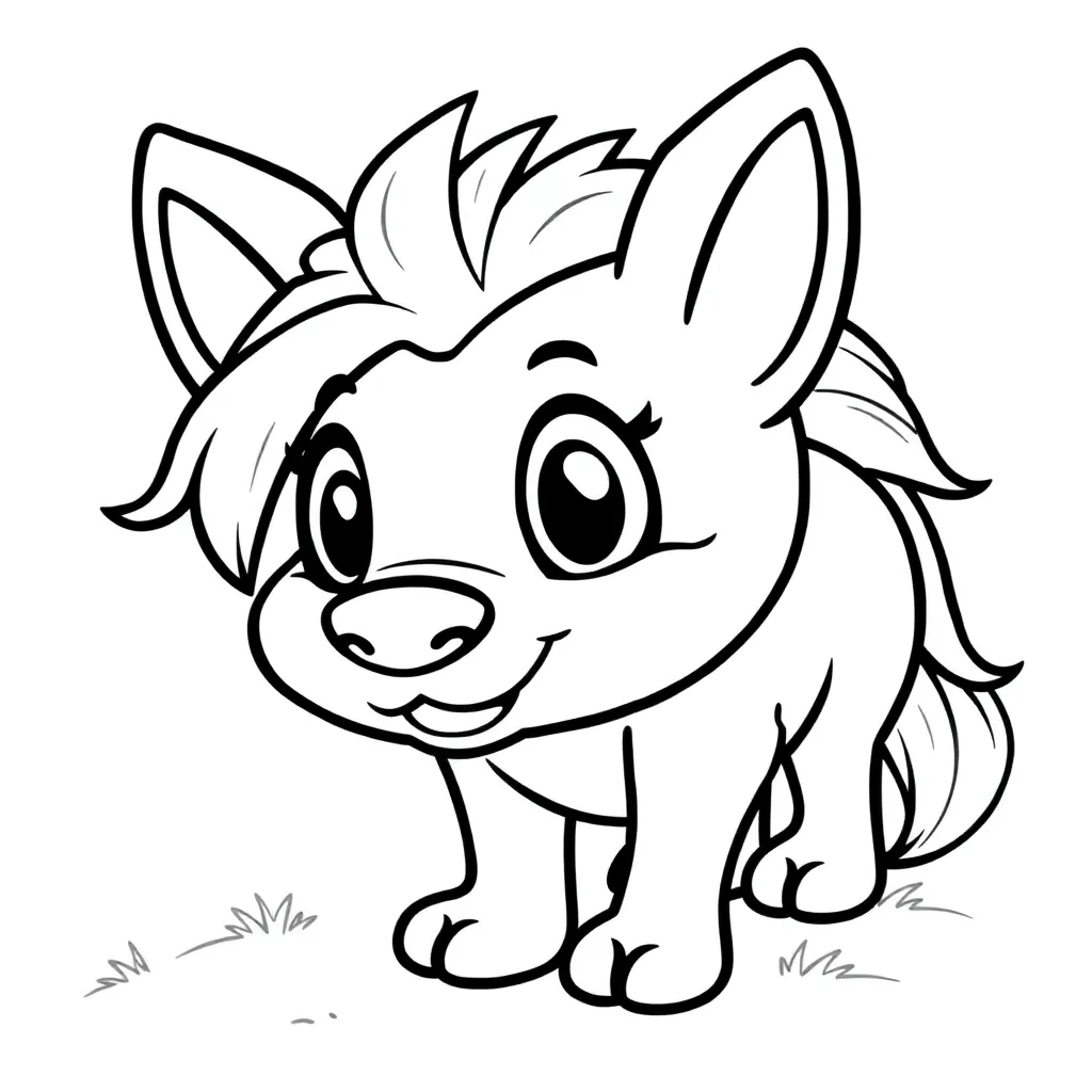 Hond Huisdier Trouw Schattig Vrolijk coloring page for children