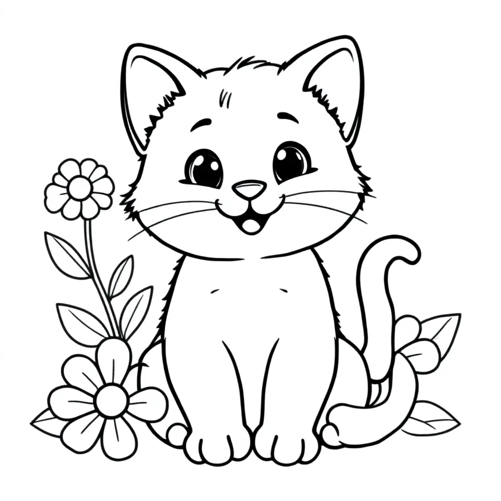 imajenes de gatitos que sepueden cuidar kleurplaat voor kinderen