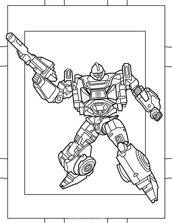 Ironhide coloring page for children