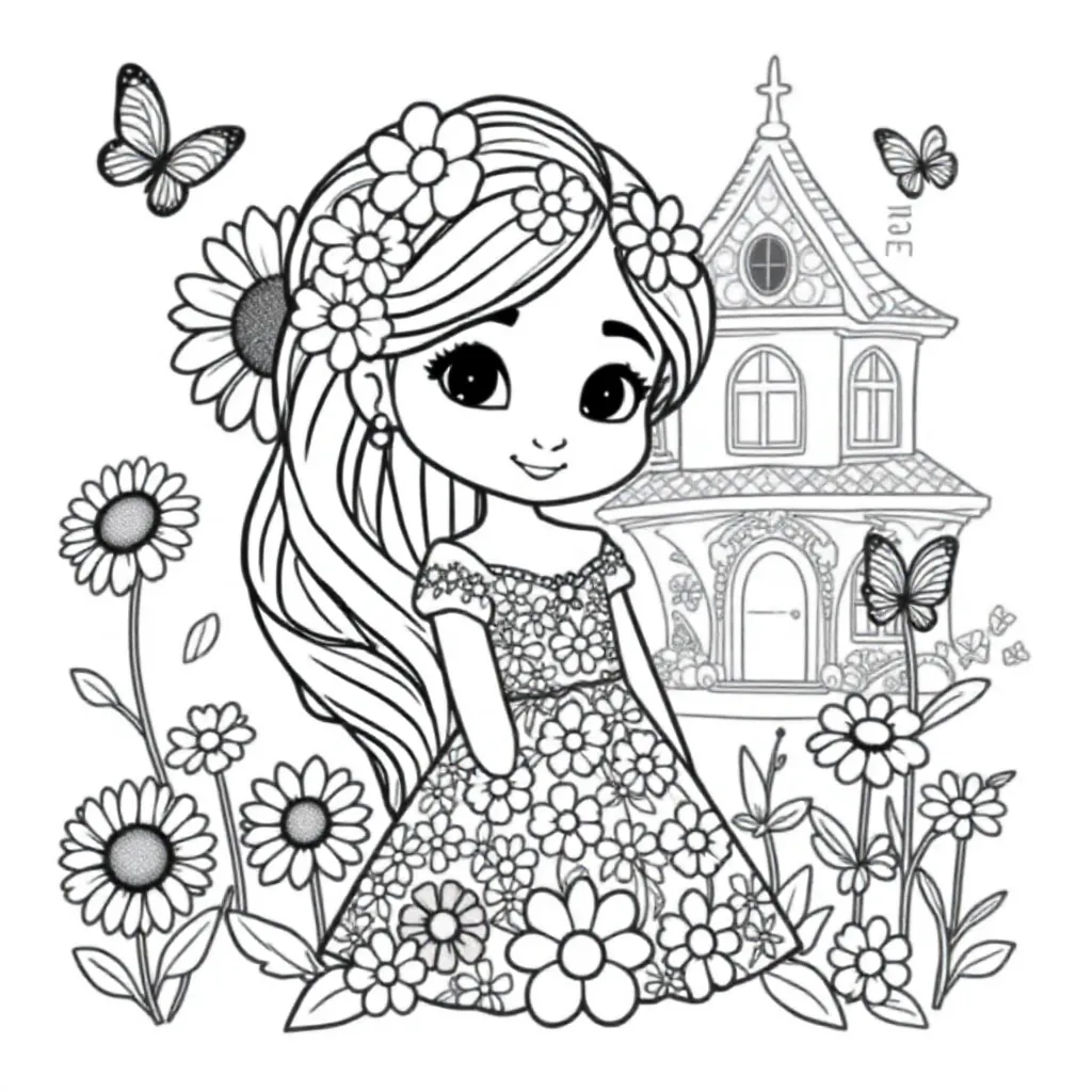 Isabela Encanto kleurplaat voor kinderen
