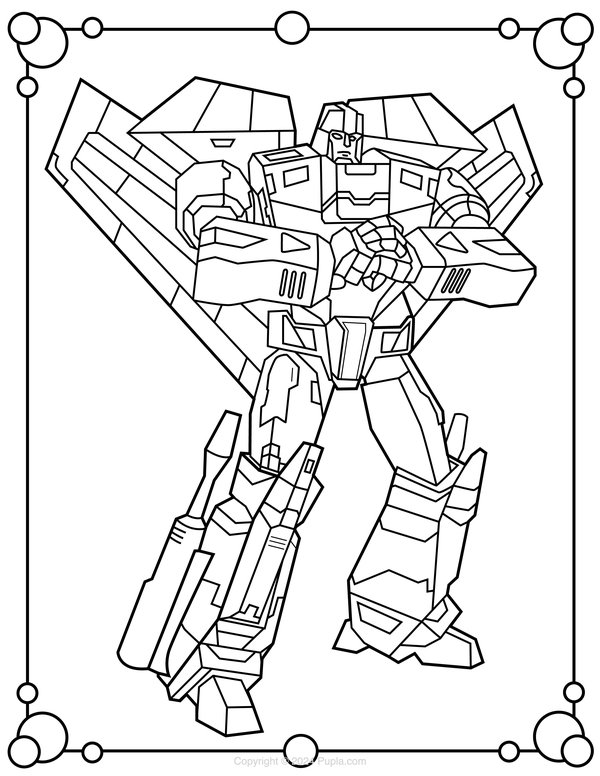 Jetfire coloring page for children