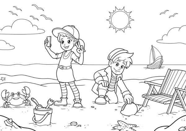 Feuille de coloriage pour enfants