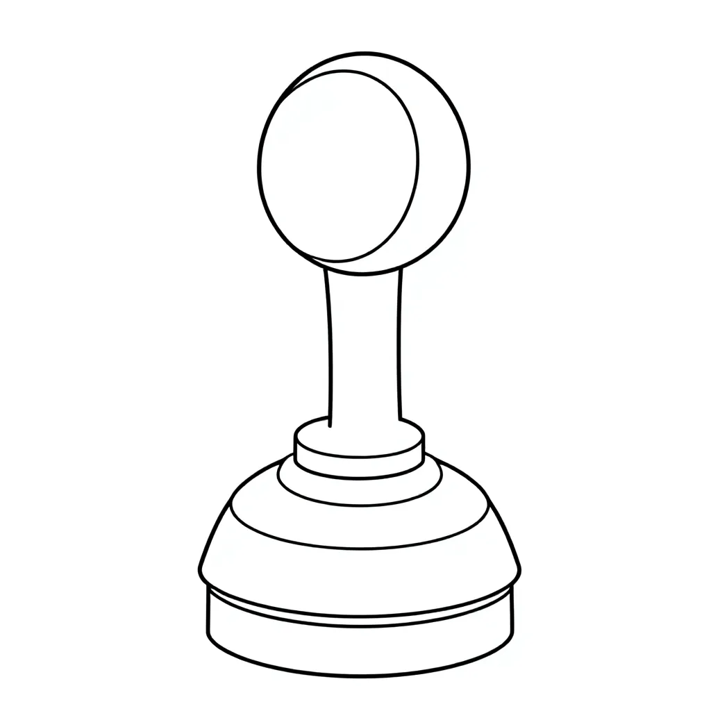 Joy stick kleurplaat voor kinderen