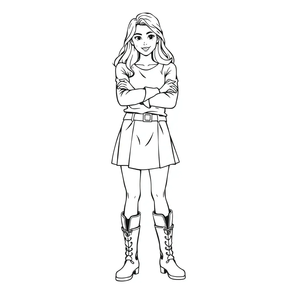 K3 Popgroep Zangeressen Muziek Vrolijk coloring page for children