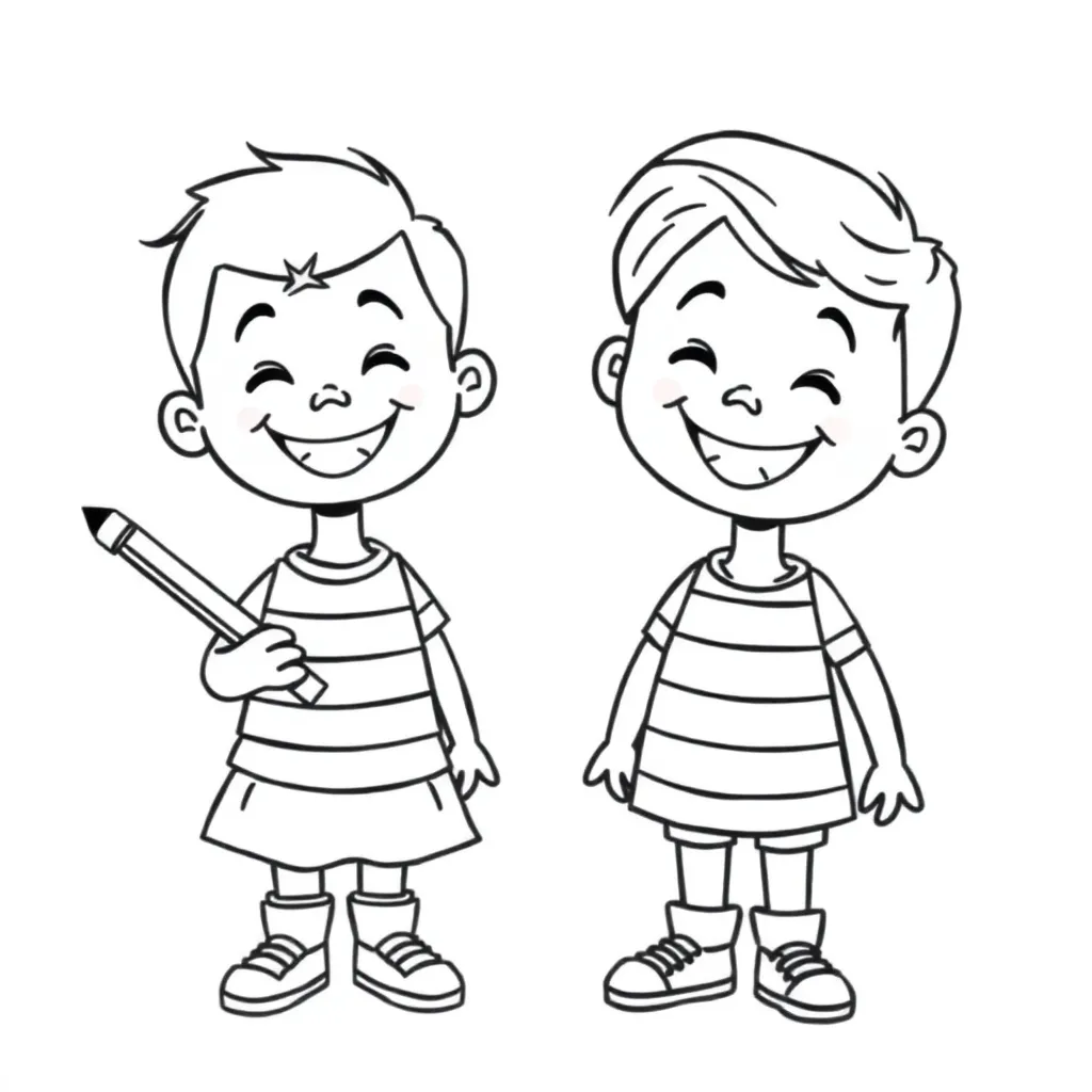 Kapitein Onderbroek Kleurplaten coloring page for children