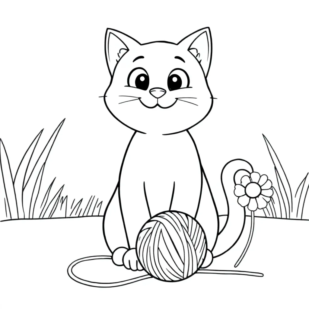 Feuille de coloriage Chat
