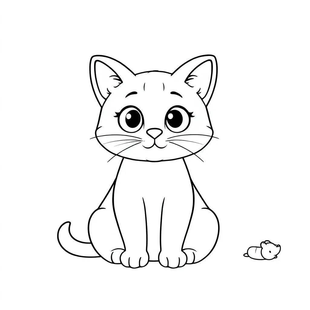 Feuille de coloriage Chat