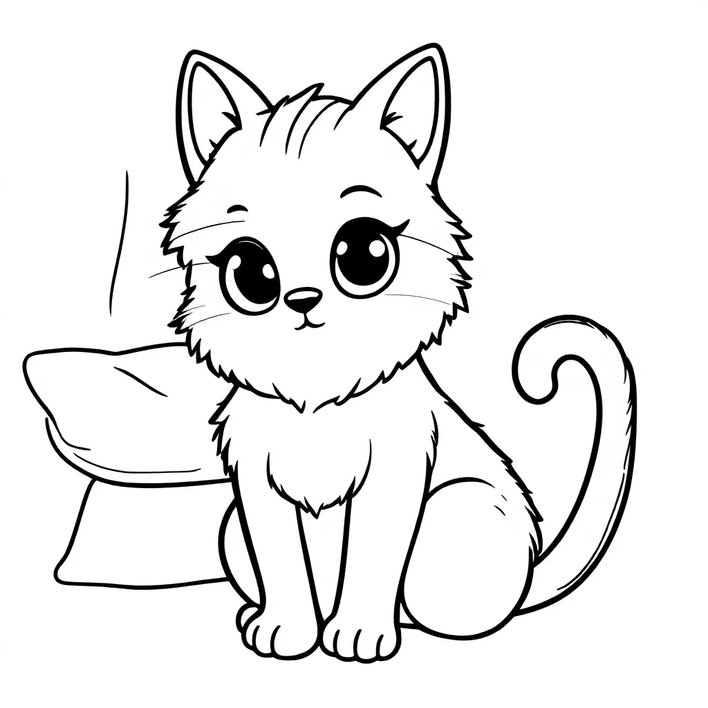 Feuille de coloriage Chat