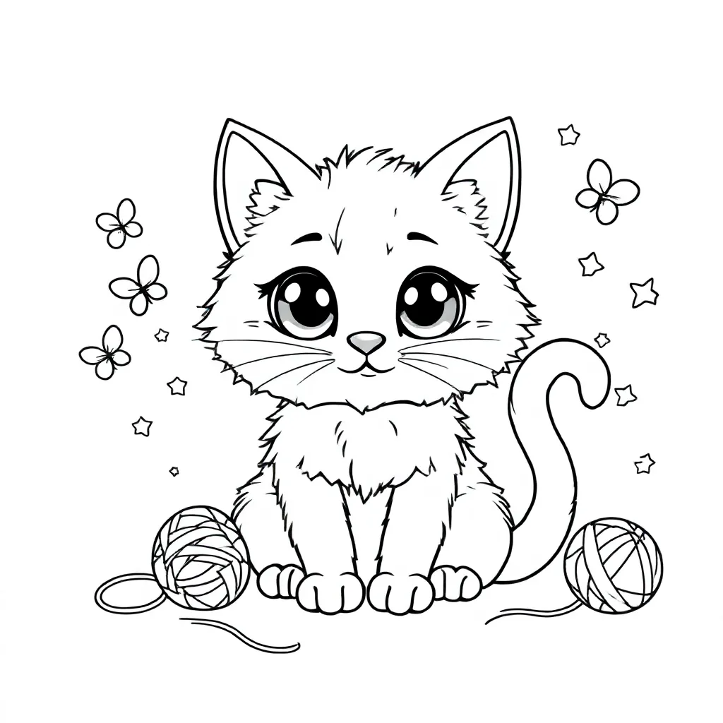 Feuille de coloriage Chat