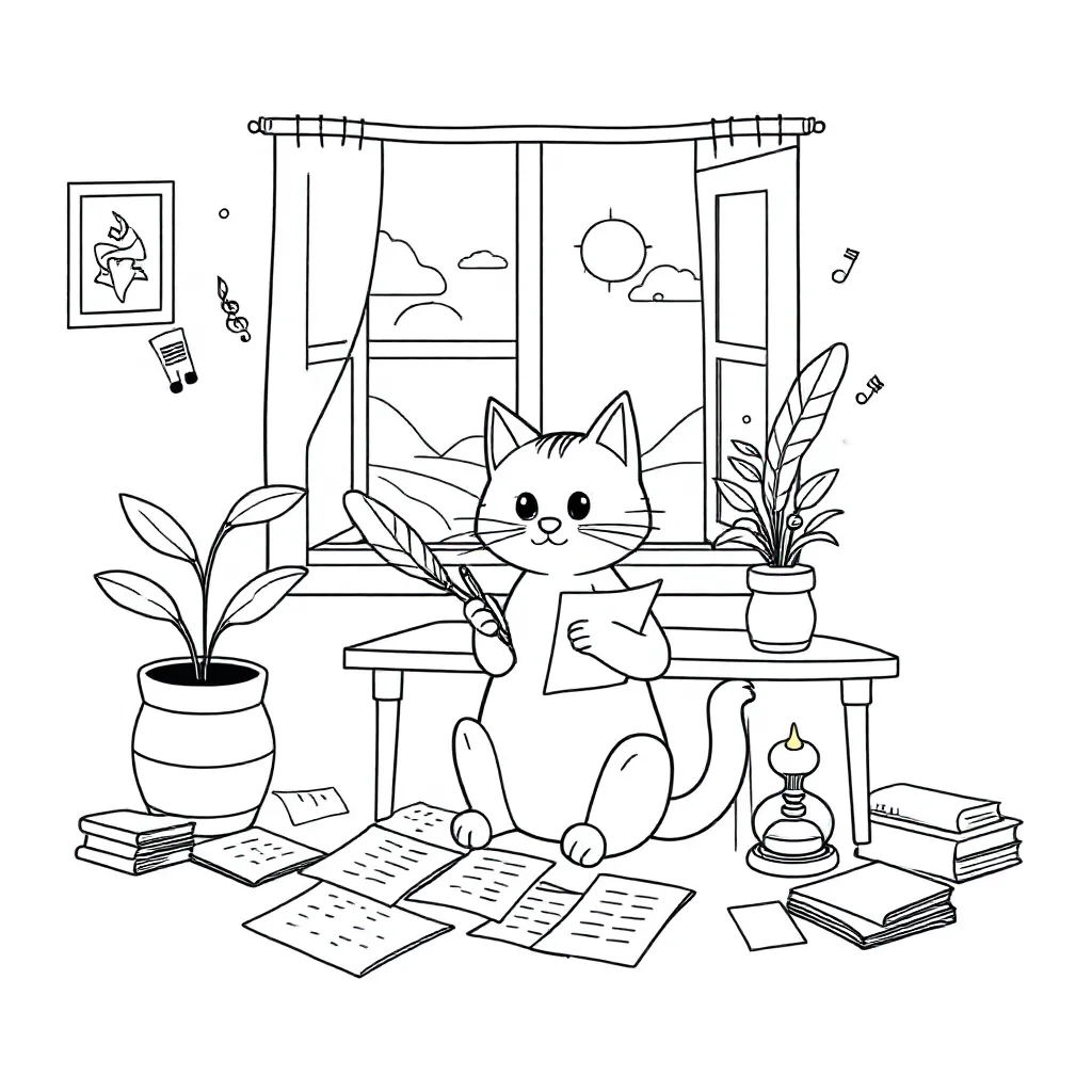 Feuille de coloriage pour enfants