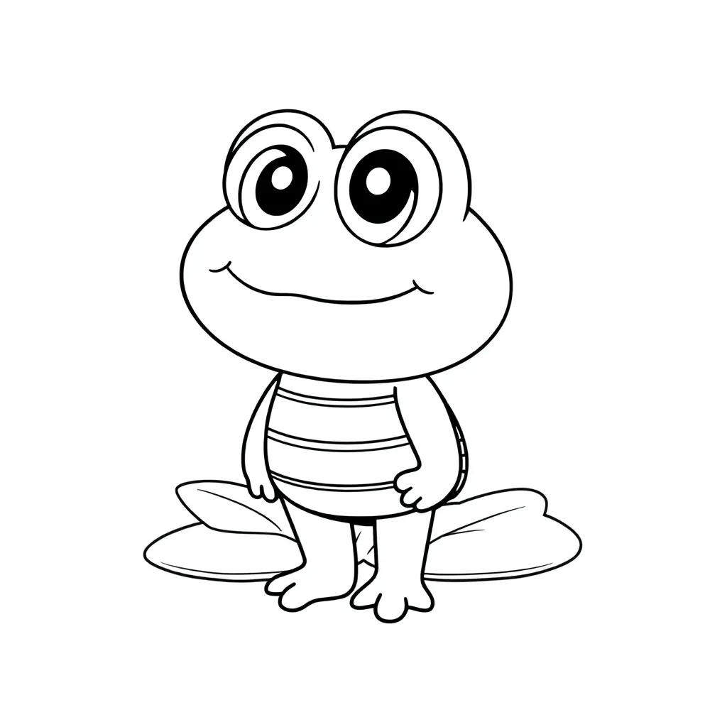 Keroppi coloring page for children