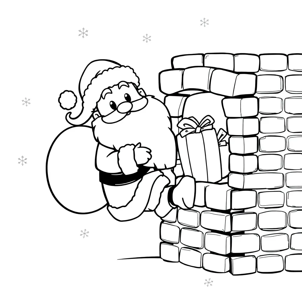 Kerst Met Mickey coloring page for children