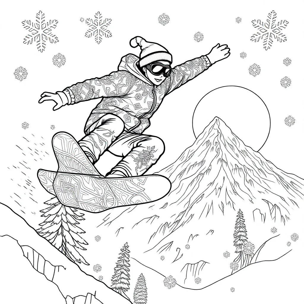 een sportiefe style van snowborder