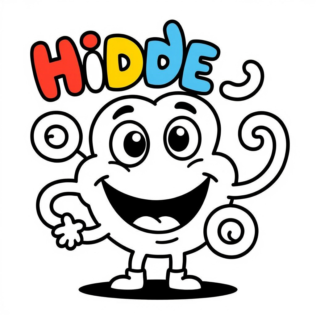 Doodles kleurplaten voorbeeld