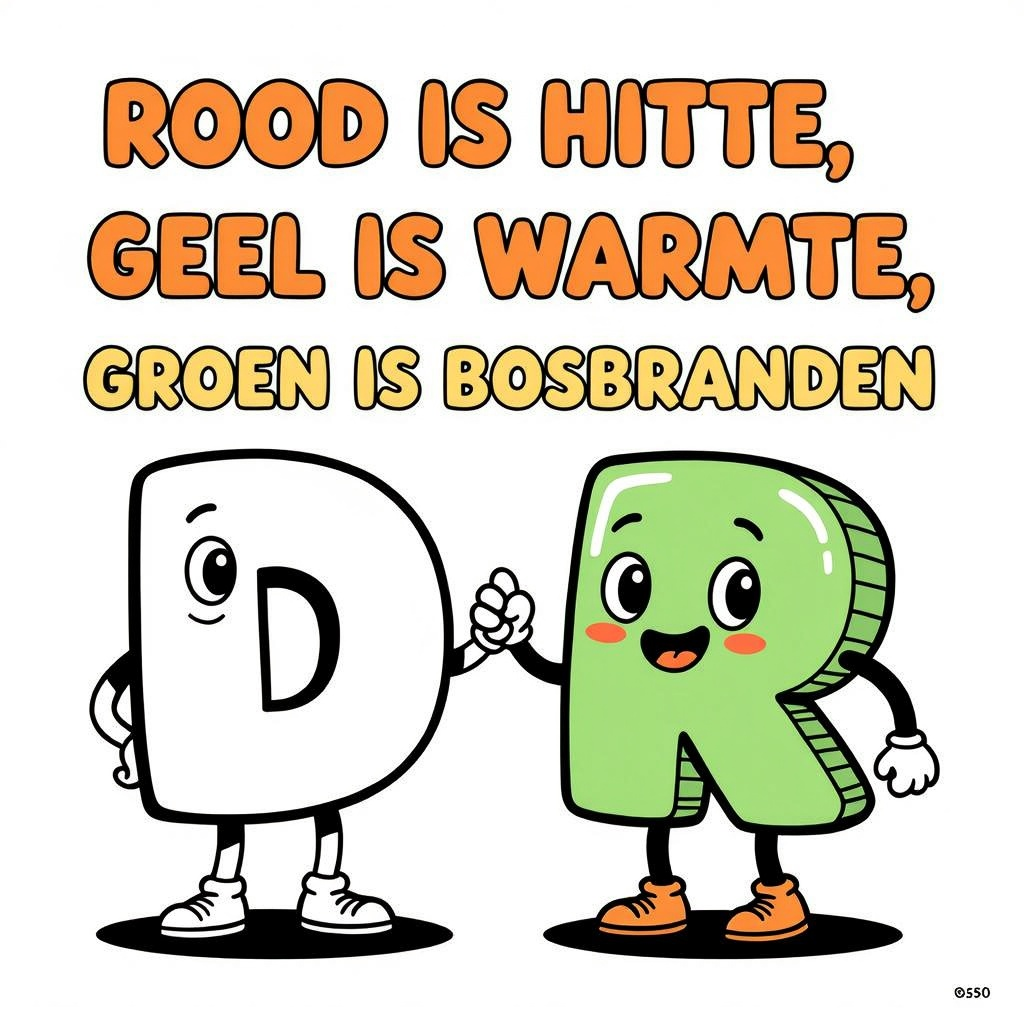 D en R kleurplaat voor kinderen