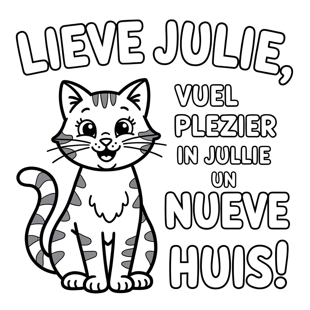 kleurplaat coloring page for children