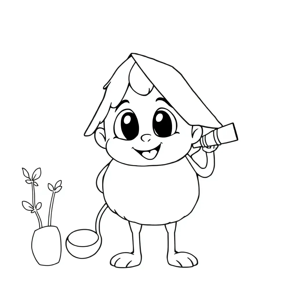 Te analyseren kleurplaat voor kinderen