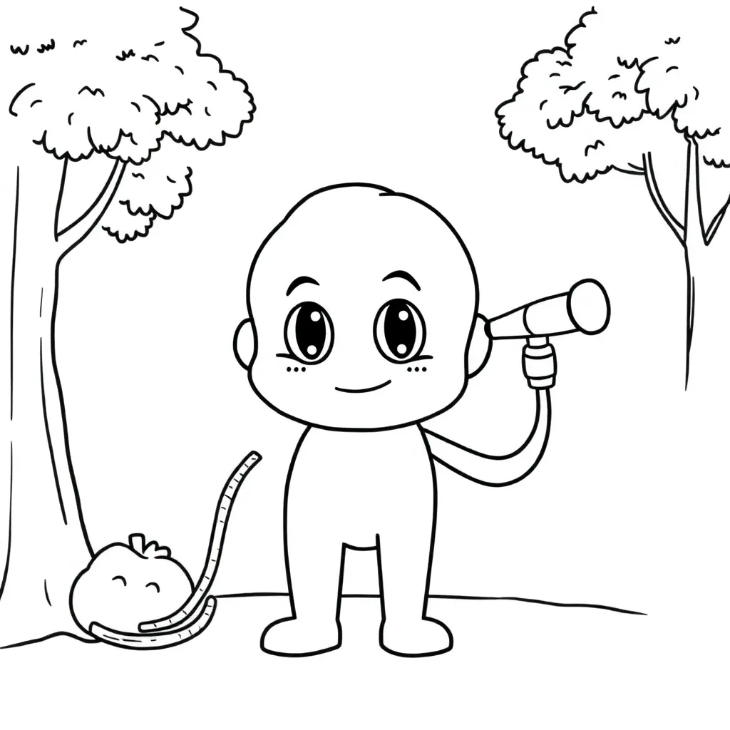 Te analyseren kleurplaat voor kinderen