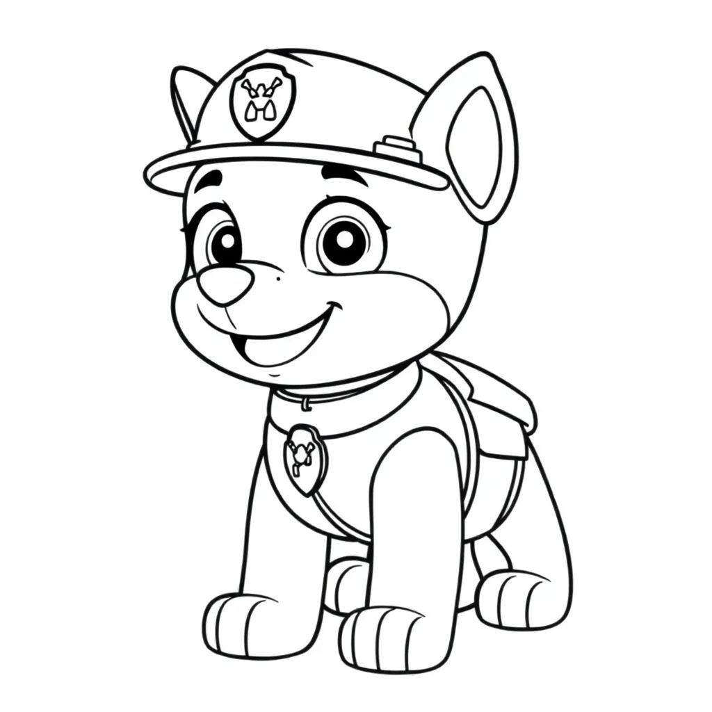 Paw Patrol Helden Reddingsmissie Avontuur Kindvriendelijk coloring page for children