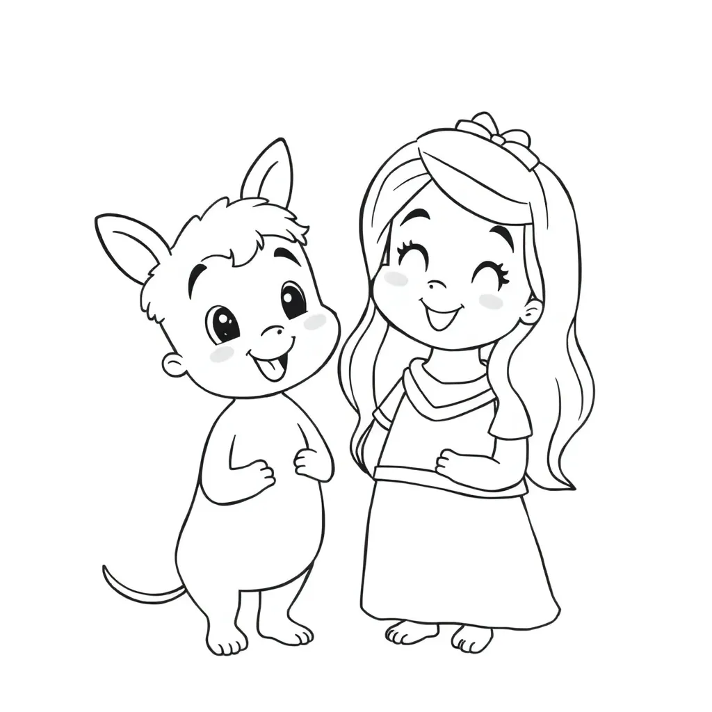 Plantilla para colorear para niños