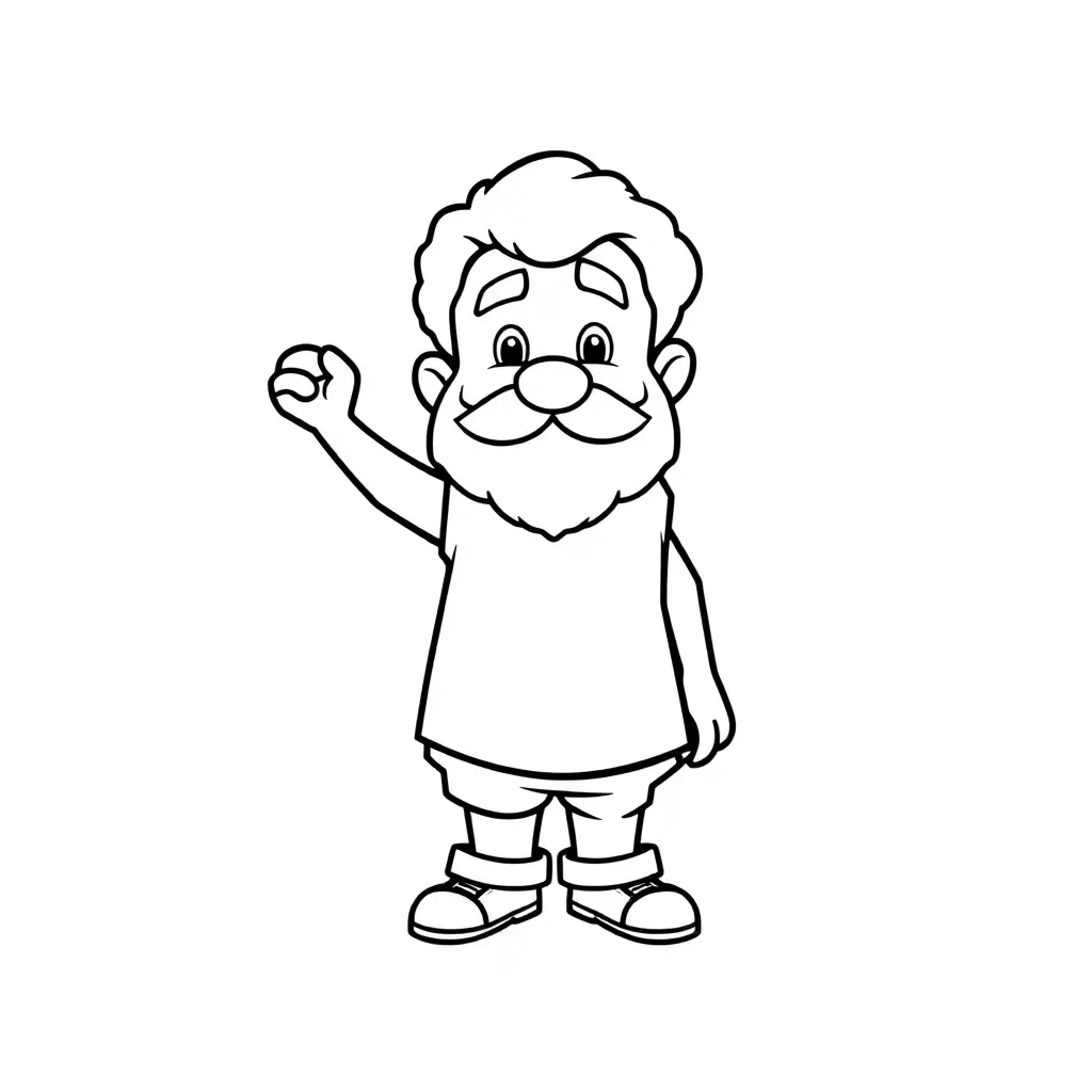 Plantilla para colorear para niños