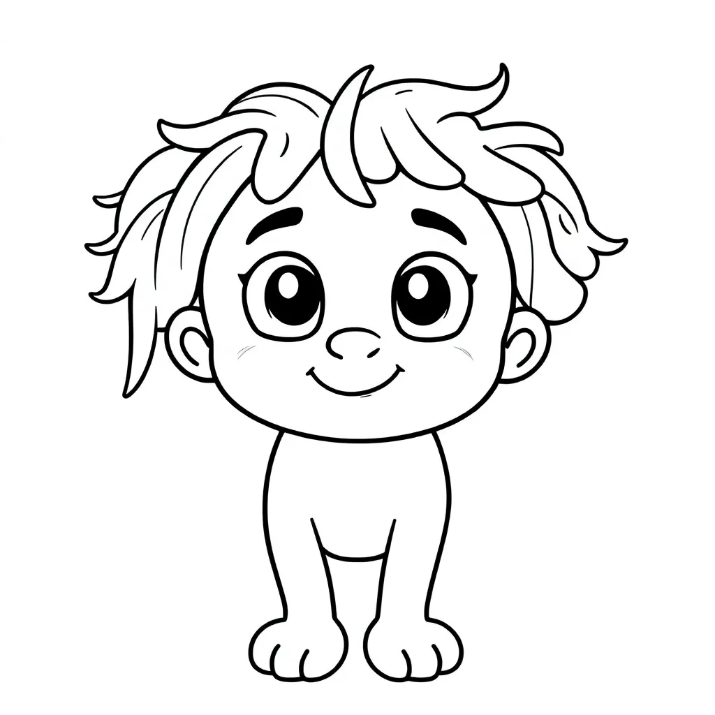 Plantilla para colorear para niños