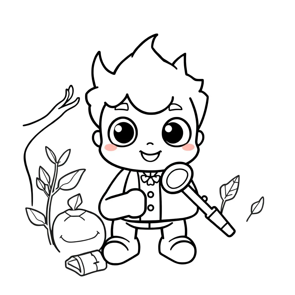 Plantilla para colorear para niños