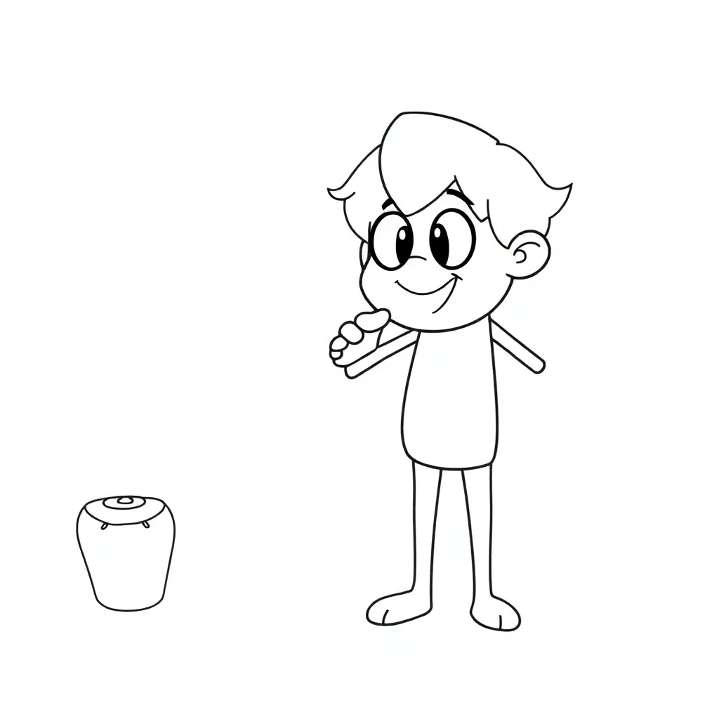 Plantilla para colorear para niños