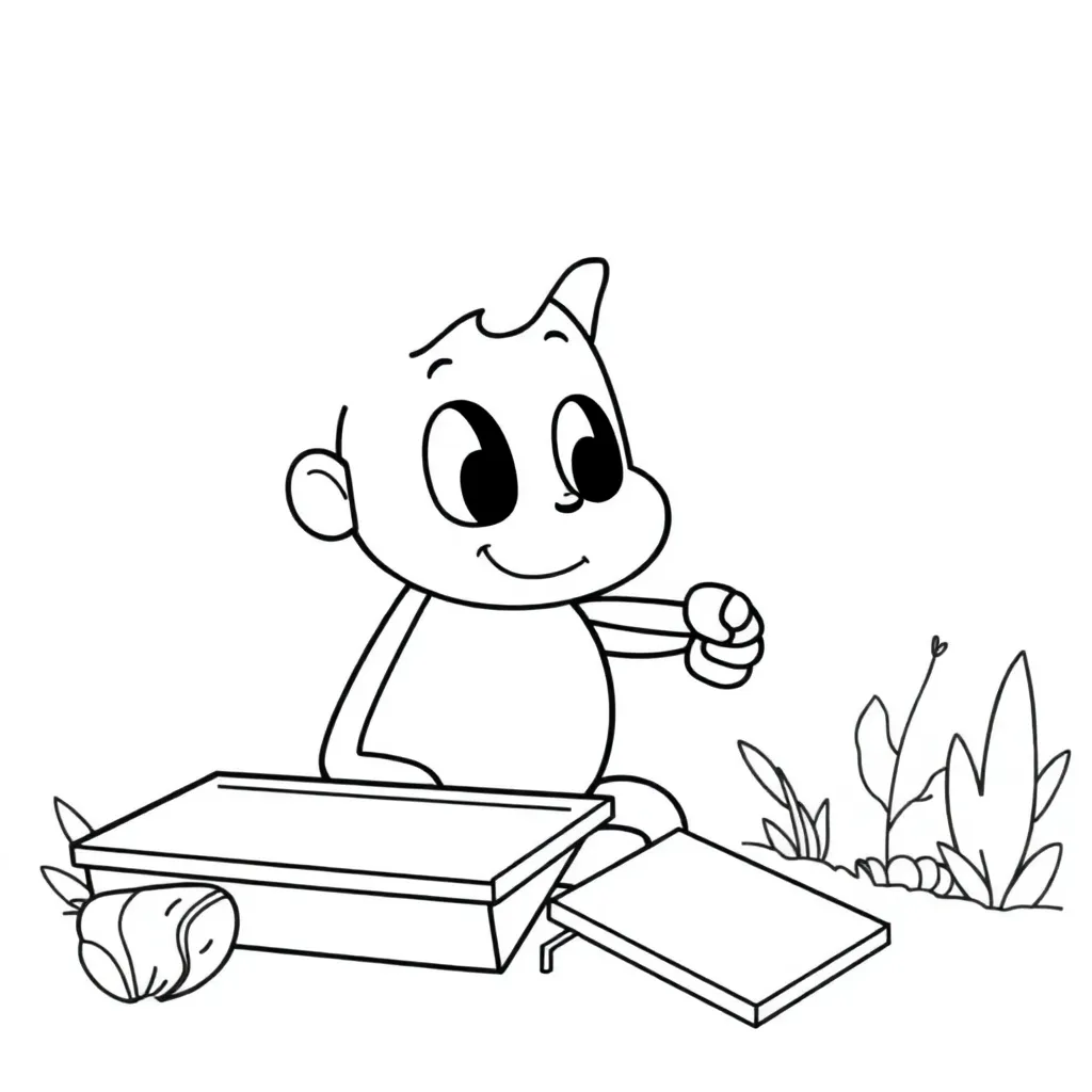 Plantilla para colorear para niños