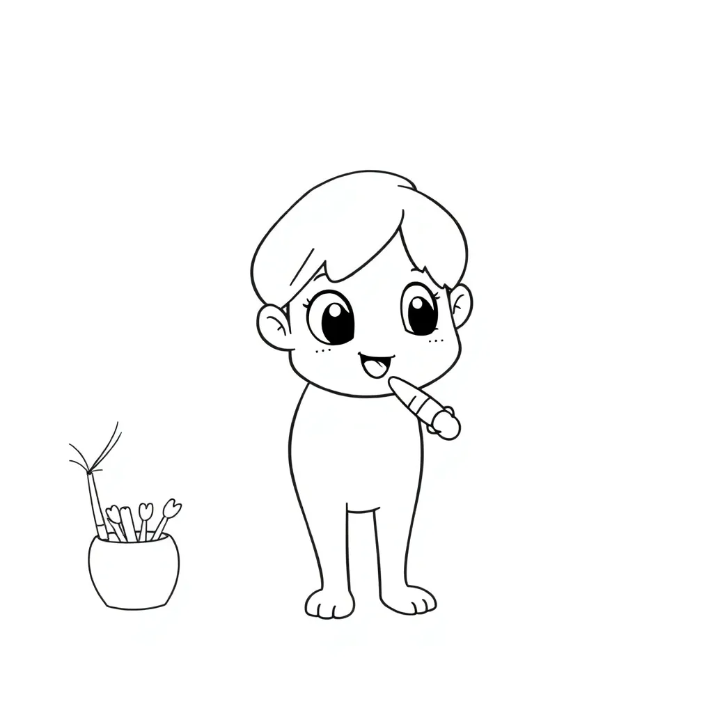 Plantilla para colorear para niños