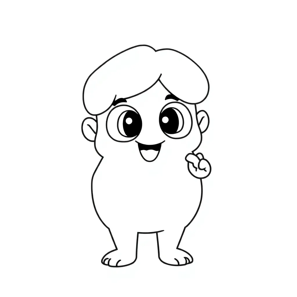 Plantilla para colorear para niños