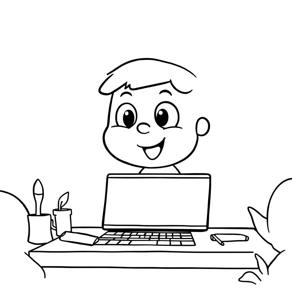 Plantilla para colorear para niños