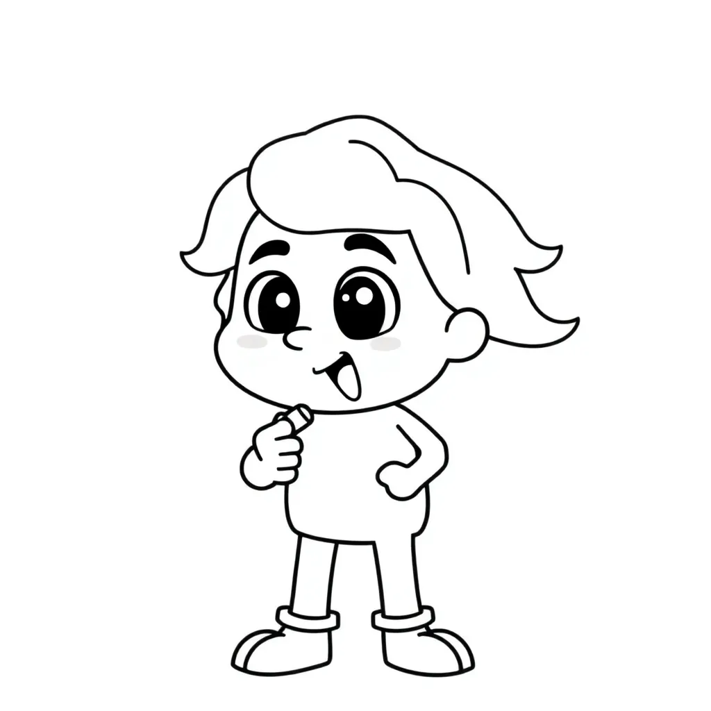 Plantilla para colorear para niños