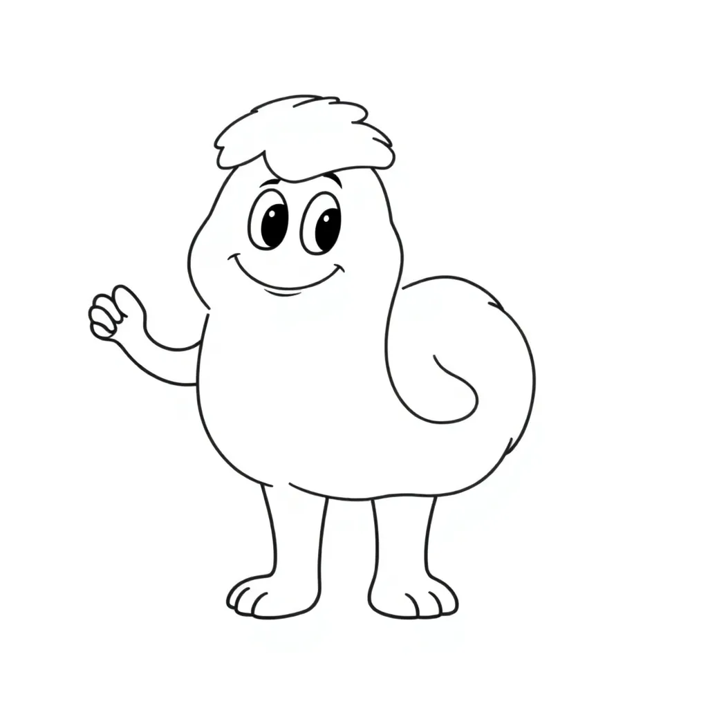 Plantilla para colorear para niños