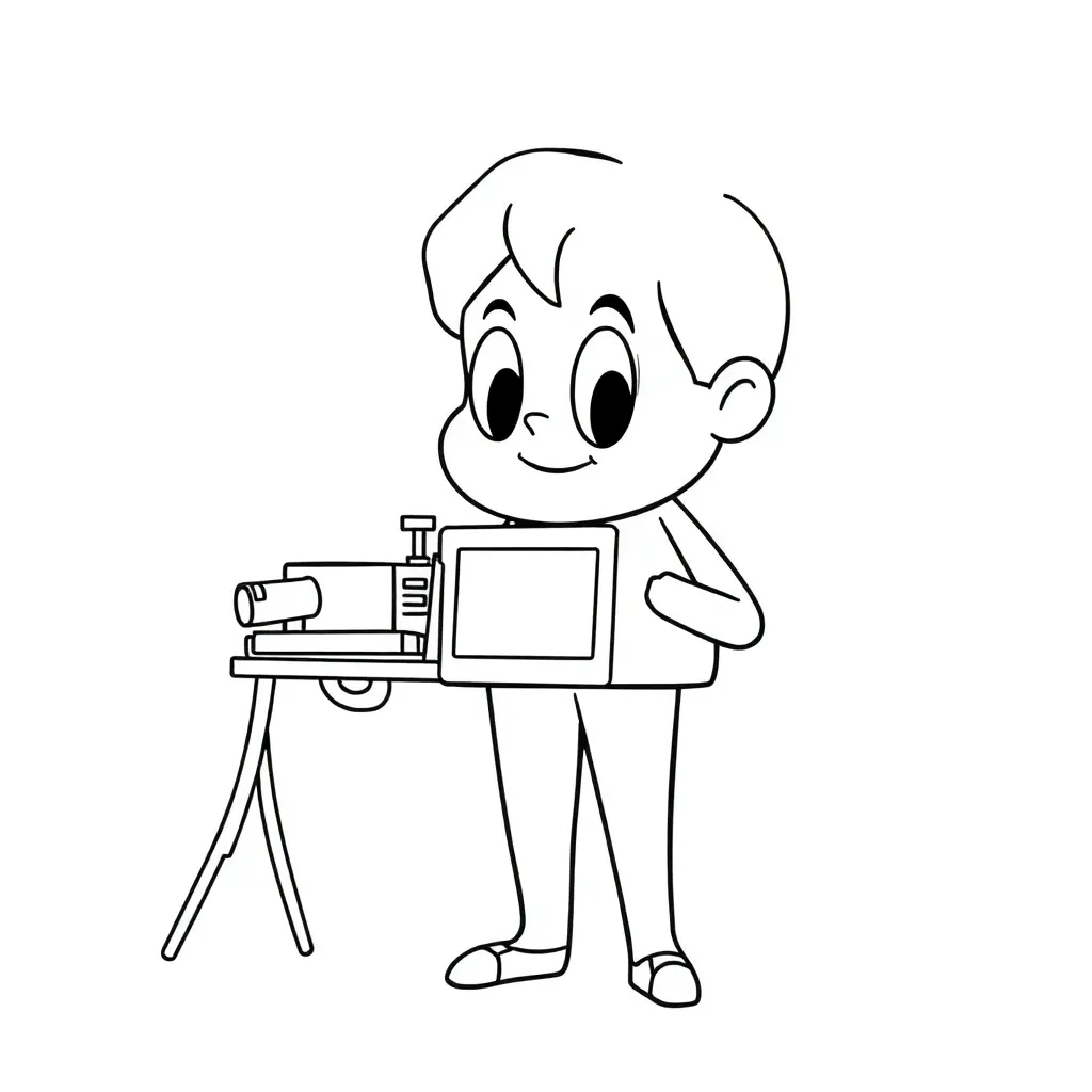 Feuille de coloriage pour enfants