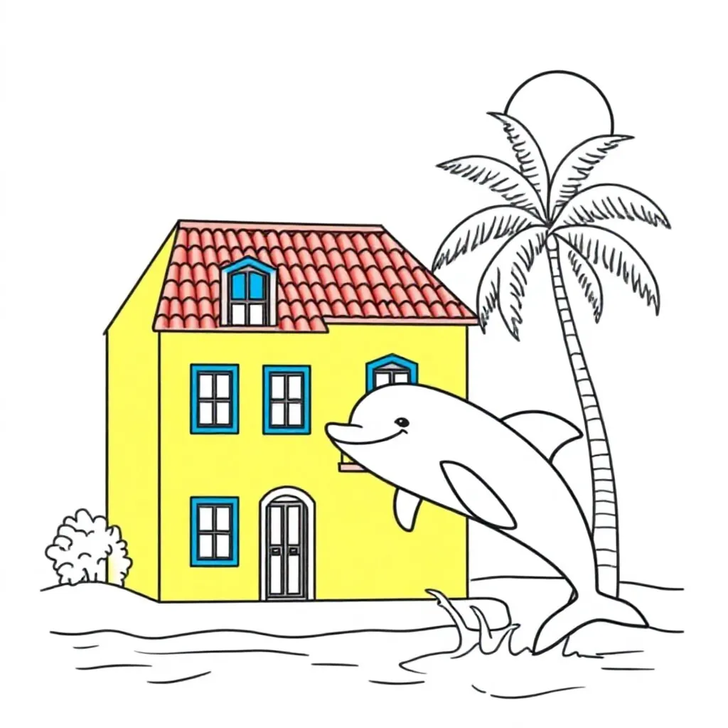 Kleurplaat Van Curacao coloring page for children