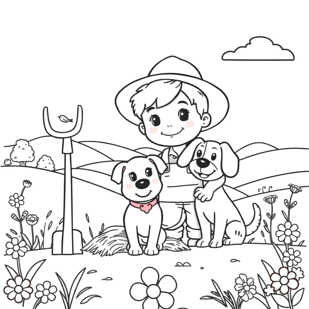 Plantilla de Coloreado Gratis Plantillas de Coloreado Granja Plantilla de Coloreado para Niños